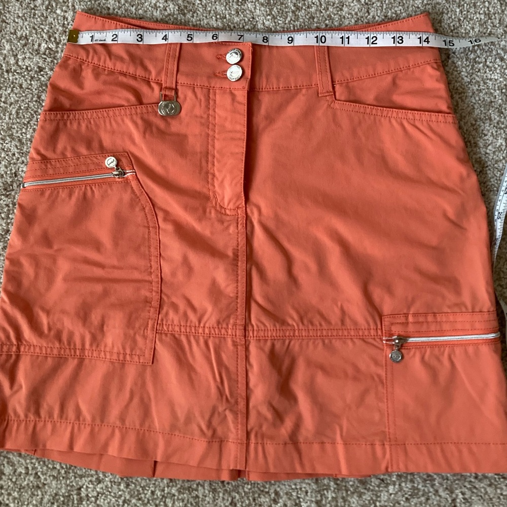 Daily Sports XDS Soft Orange Athletic Golf Skort Size 4